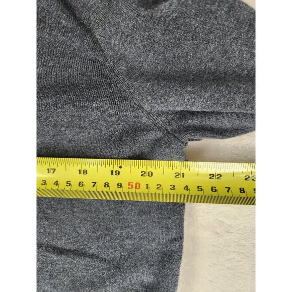 Calvin Klein Men's Sweater Size Med Pullover 1/4 Zip Shoulder Patch Cotton Gray - Picture 12 of 13